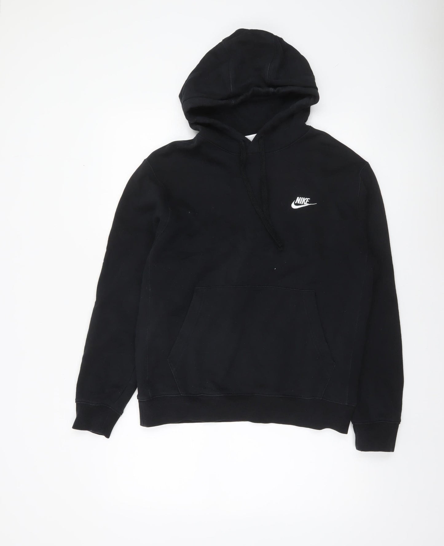 Nike Men's Black Pullover Hoodie Small Regular Fit Fleece Sportswear