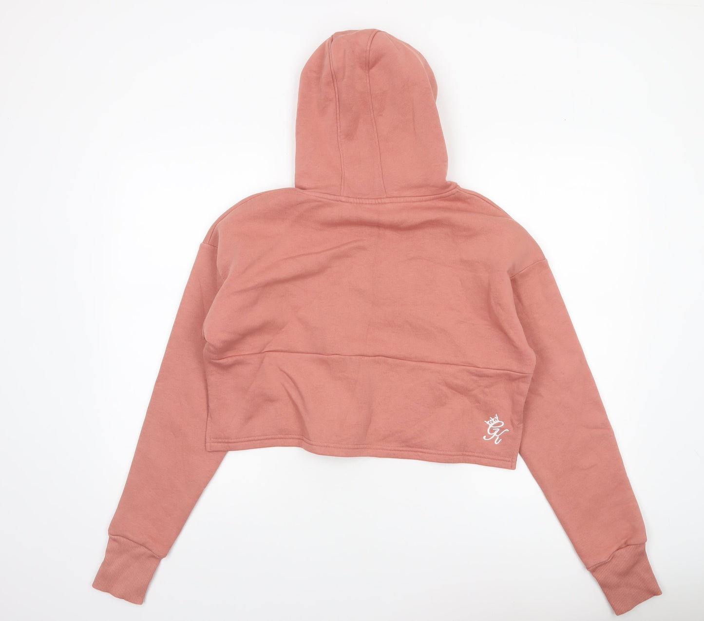 Gym King Women's Pink Cropped Pullover Hoodie Size 14
