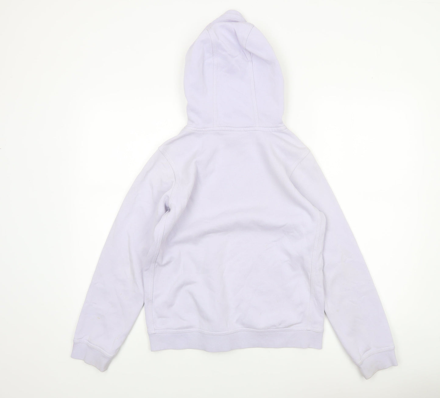 Nike Girls Purple Pullover Hoodie 13-14 Years Logo Fleece Sweatshirt