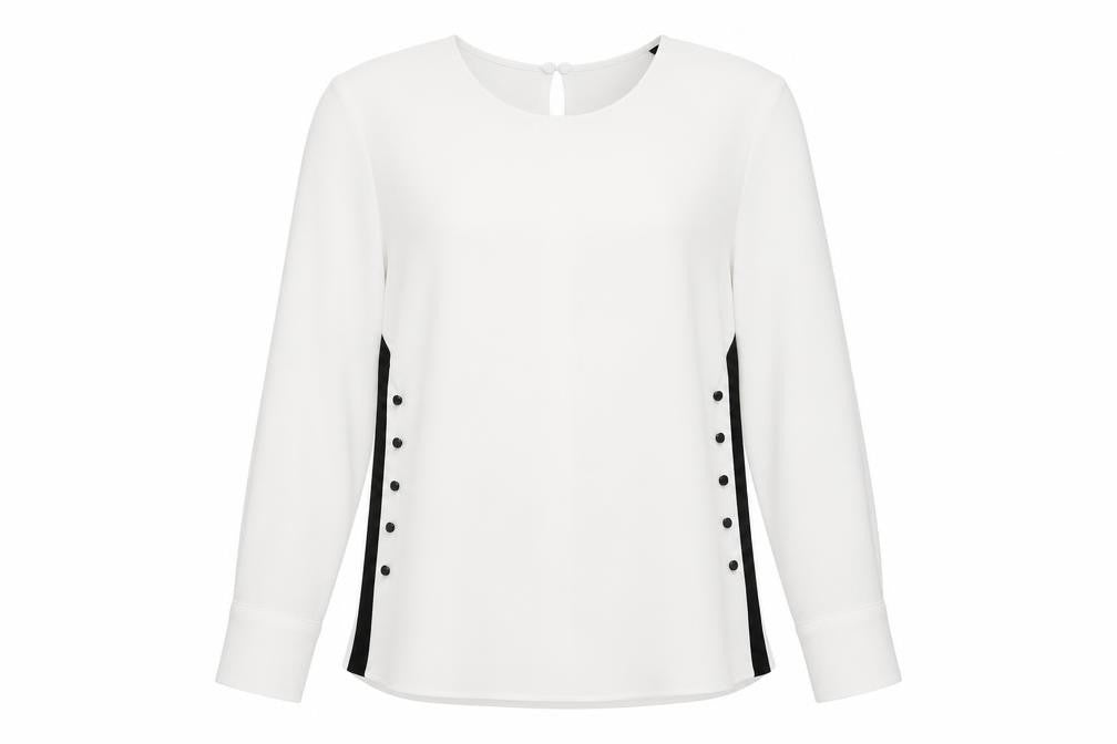 Zara Basic Women’s White Long Sleeve Button Blouse Size XS