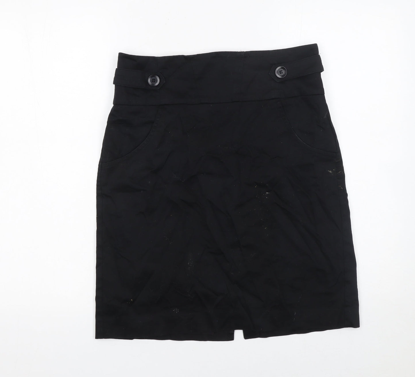 BCBG Generation Women's Black Size 10 Pencil Skirt High Waist Stretch