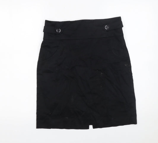 BCBG Generation Women's Black Size 10 Pencil Skirt High Waist Stretch