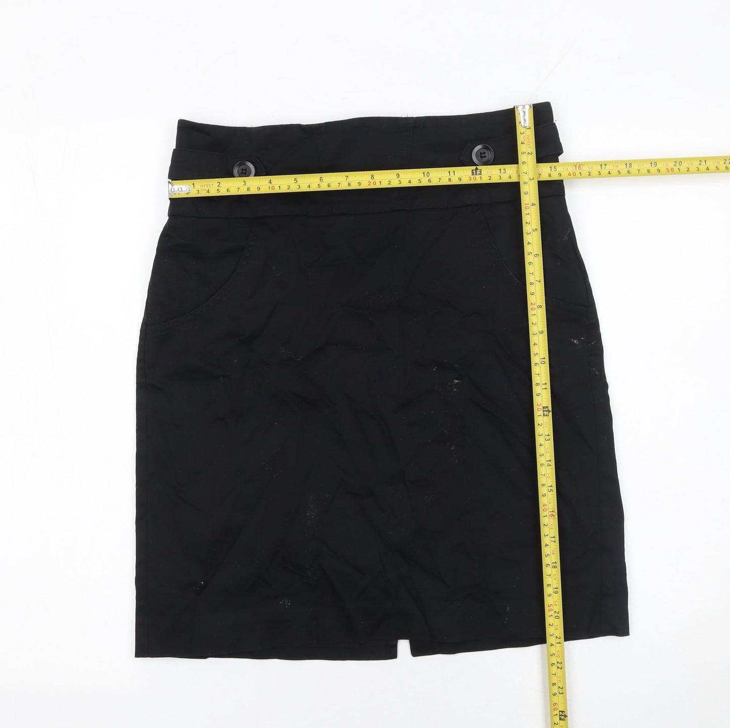 BCBG Generation Women's Black Size 10 Pencil Skirt High Waist Stretch