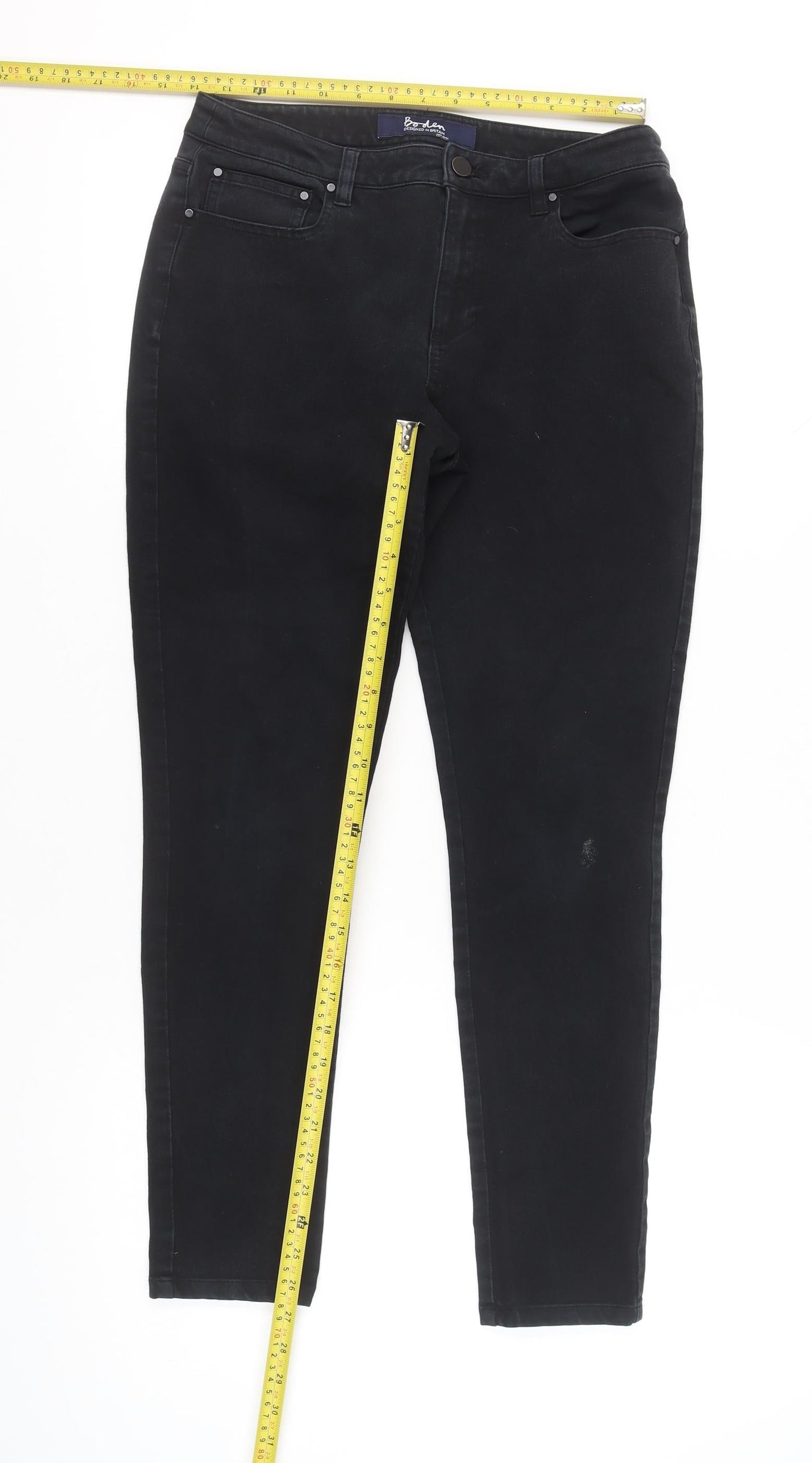 Boden Women Black Skinny Stretch Jeans Slim Fit Denim