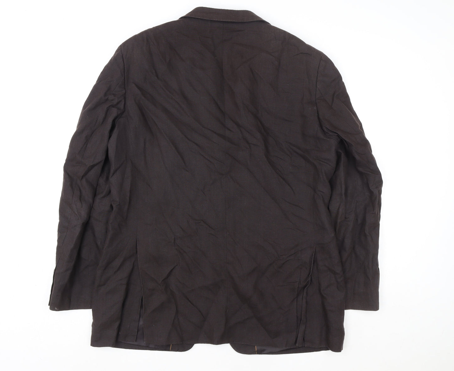 Next Men’s Brown Wool Blazer 42in Classic Fit Single-Breasted Jacket