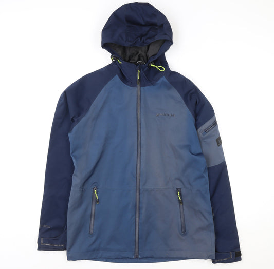 Whistler Mens Blue Softshell Hooded Jacket Size S Windproof Waterproof