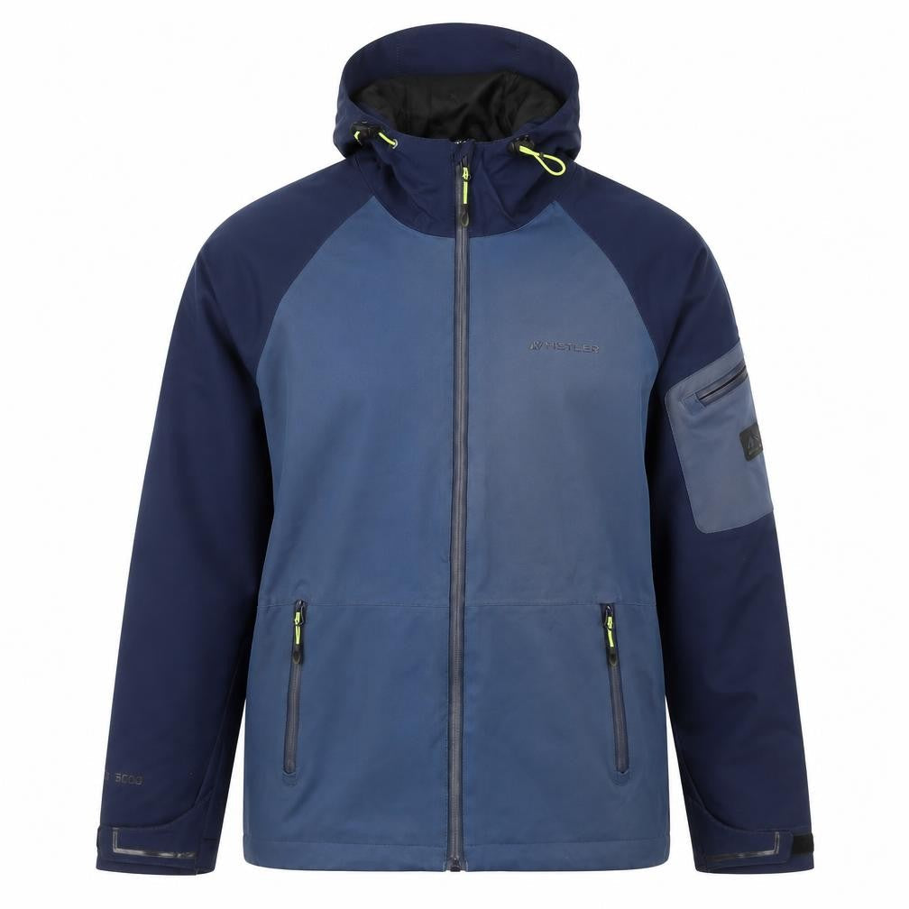 Whistler Mens Blue Softshell Hooded Jacket Size S Windproof Waterproof