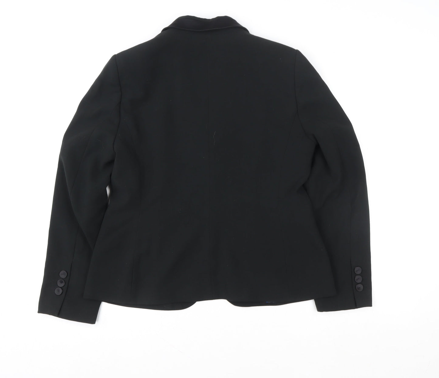 CC Women Black Blazer Size 14 Regular Classic Formal Jacket