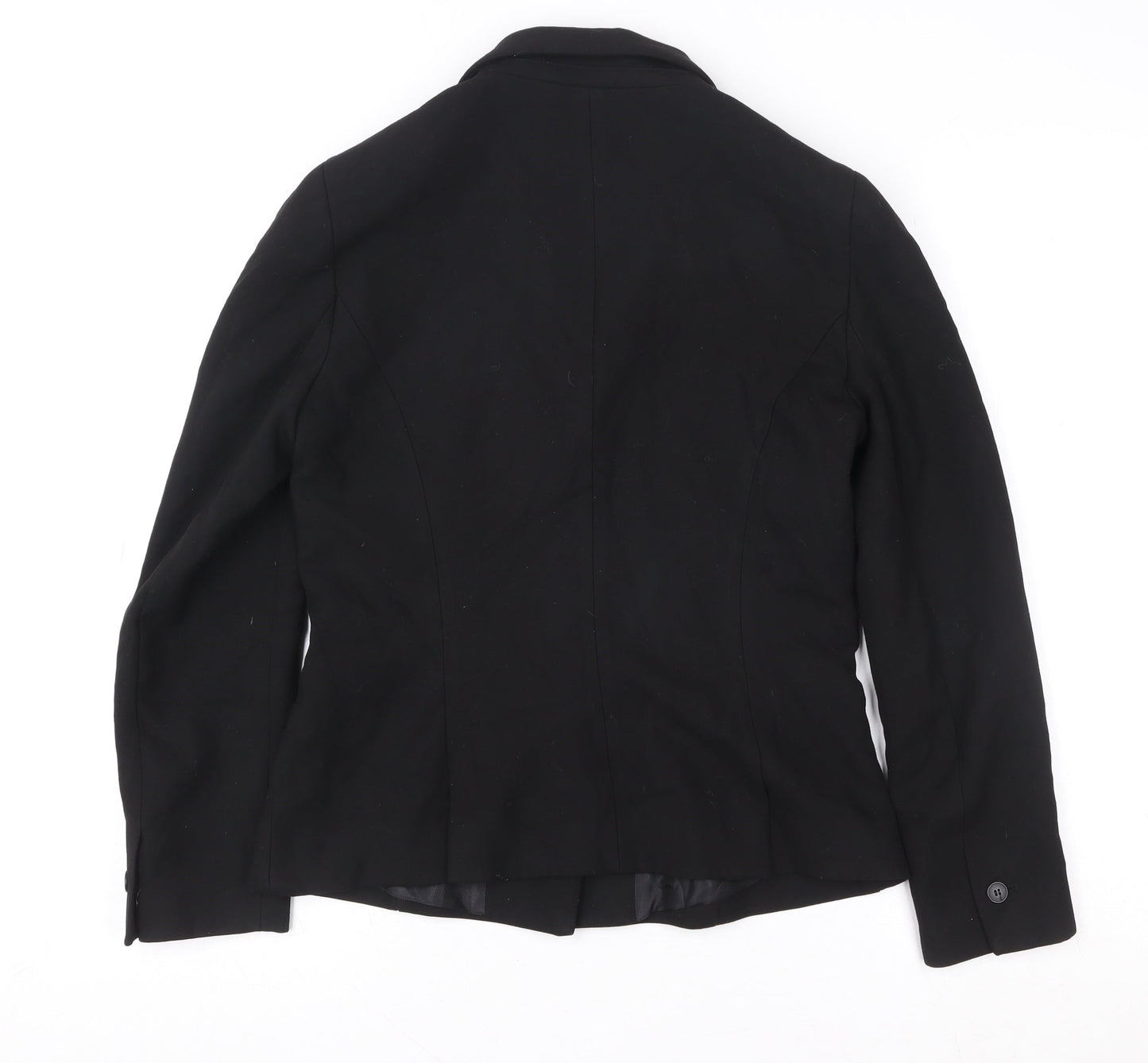 Zara Basic Women's Black Blazer Jacket Size 10 Regular Fit