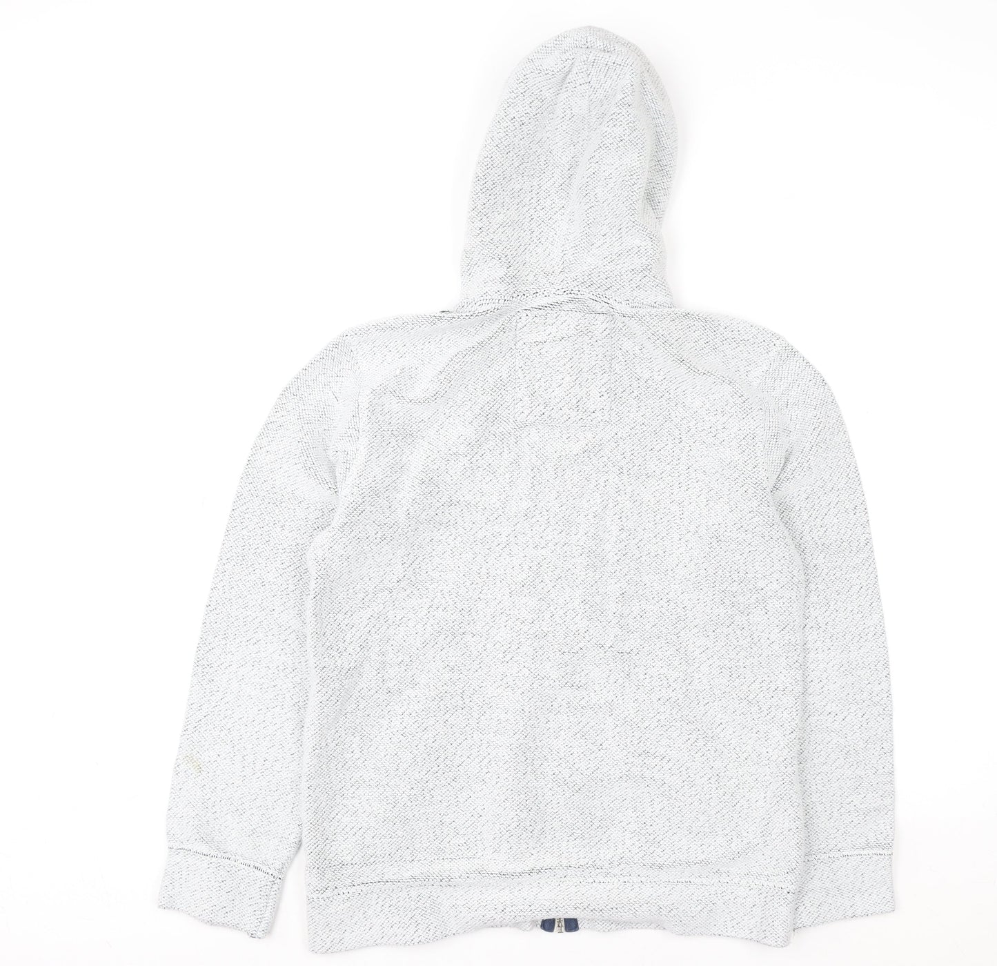 Fat Face Women Grey Knit Zip Hoodie Jacket Size S Hooded Casual