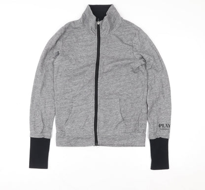 ONLY Mens PLAY Grey Basic Full Zip Lightweight Sports Jacket Size S