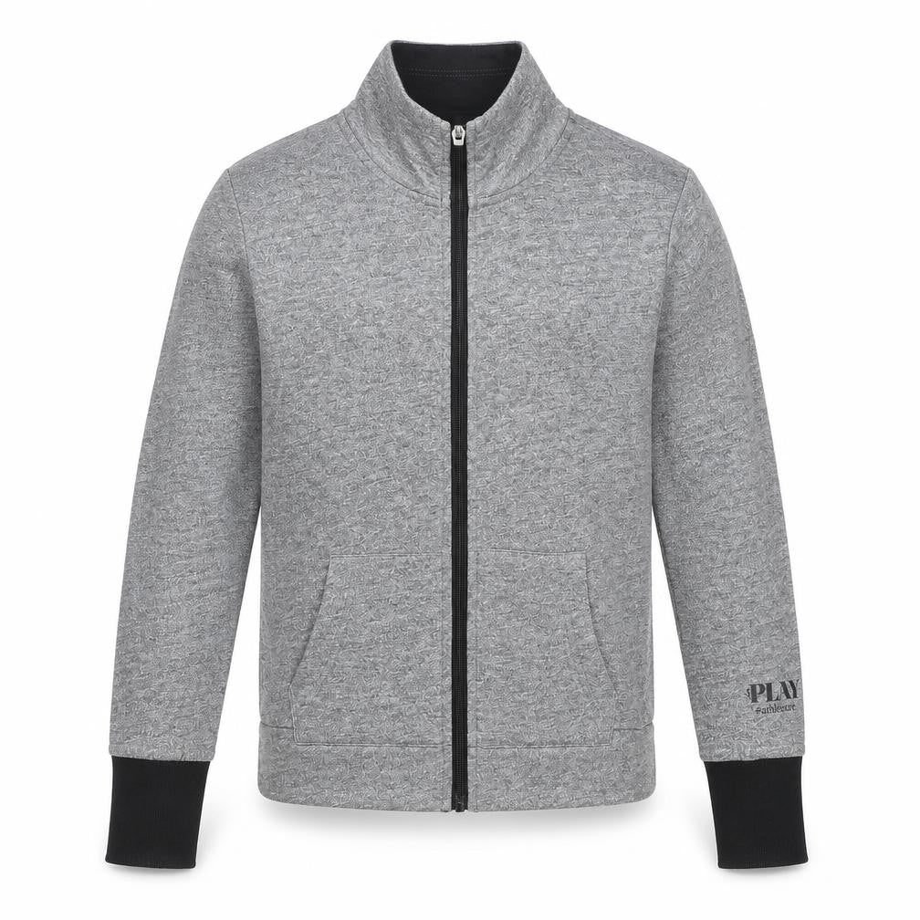 ONLY PLAY Unisex Grey Basic Full Zip Lightweight Sports Jacket Size S
