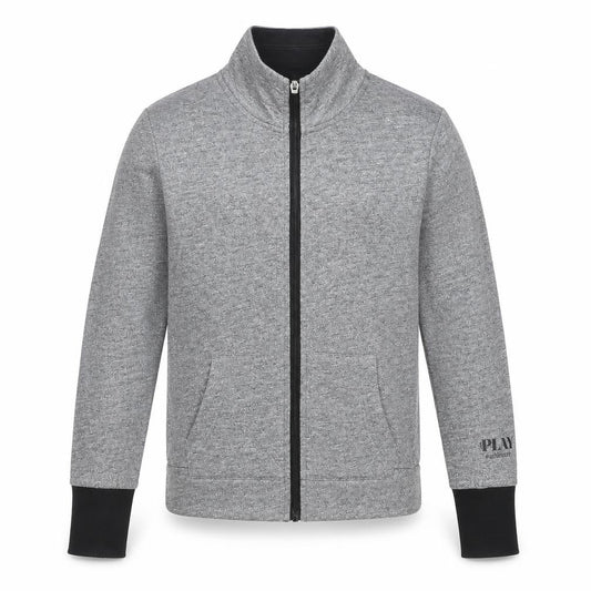 ONLY PLAY Unisex Grey Basic Full Zip Lightweight Sports Jacket Size S
