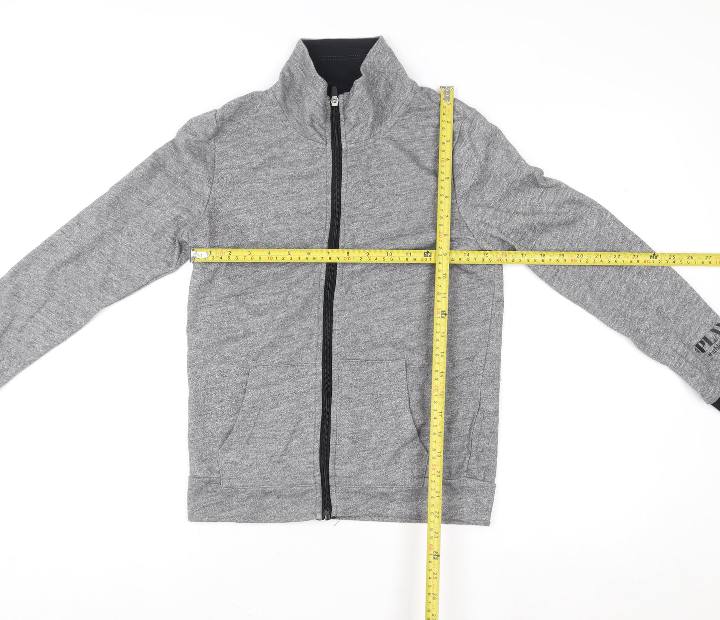ONLY PLAY Unisex Grey Basic Full Zip Lightweight Sports Jacket Size S
