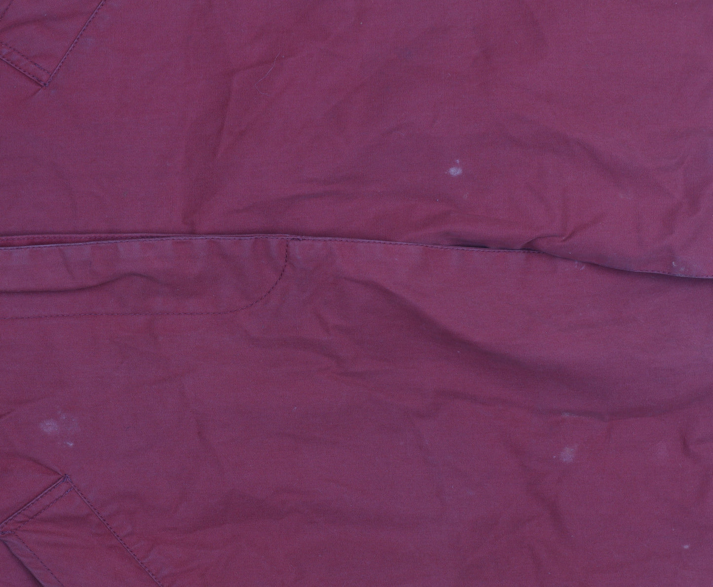 Next Men's Red Cotton Waterproof Rain Coat Small Classic Fit