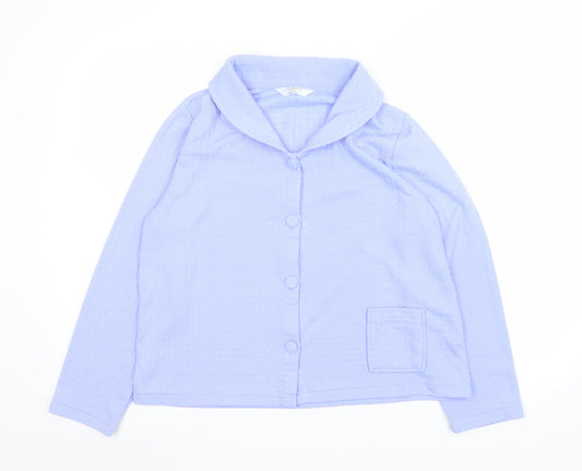 Marlon Women Blue Size 12 Shawl Collar Suit Jacket
