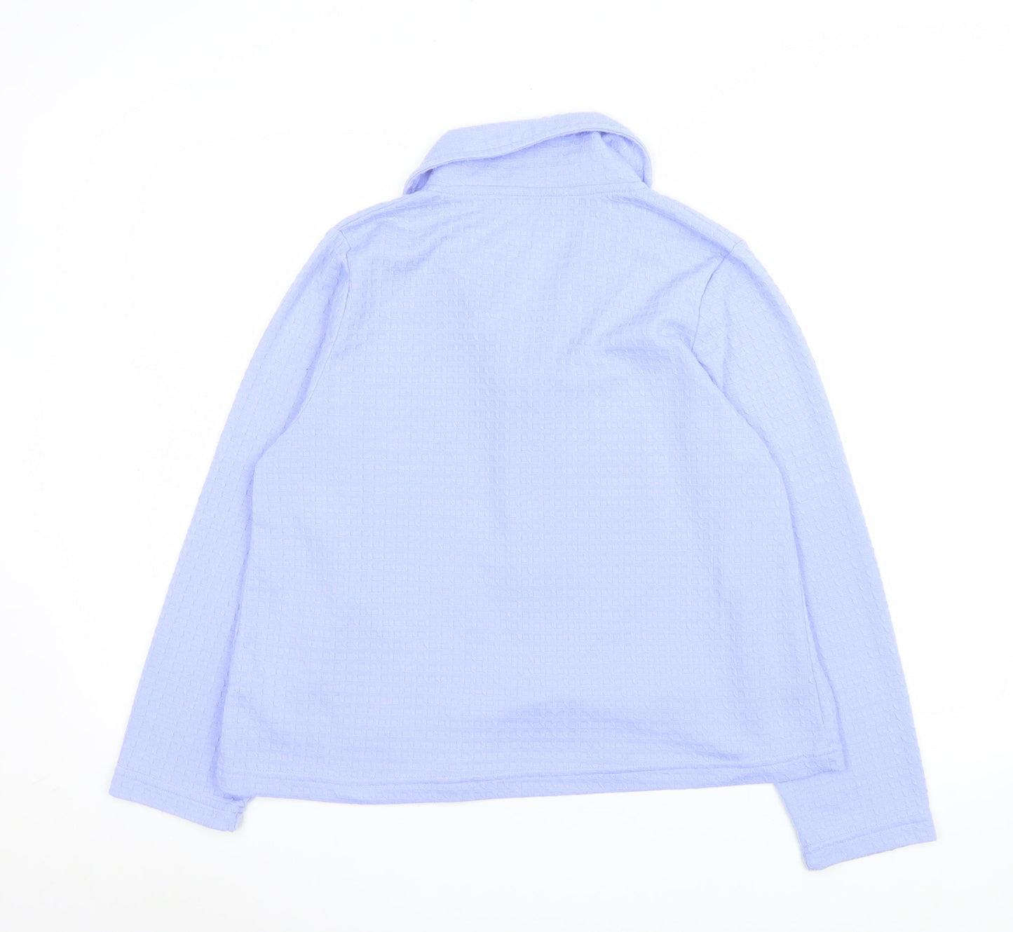 Marlon Women Blue Size 12 Shawl Collar Suit Jacket