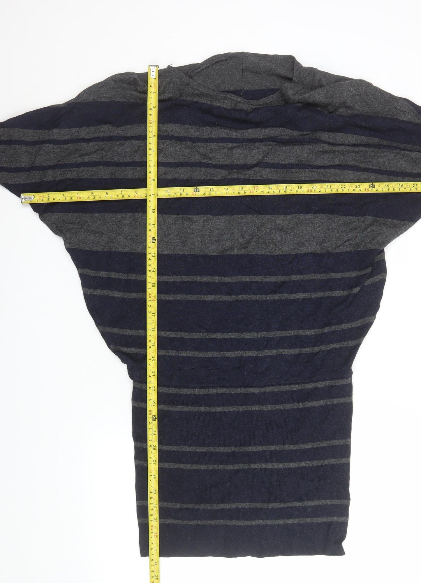 Phase Eight Women’s Blue Striped Bodycon Knit Dress Size 8