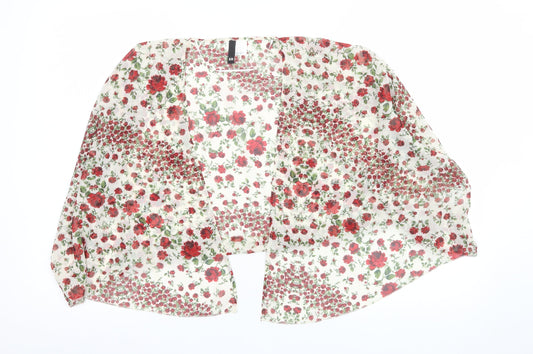 H&M Women’s Multicoloured Floral Chiffon Kimono Jacket XS