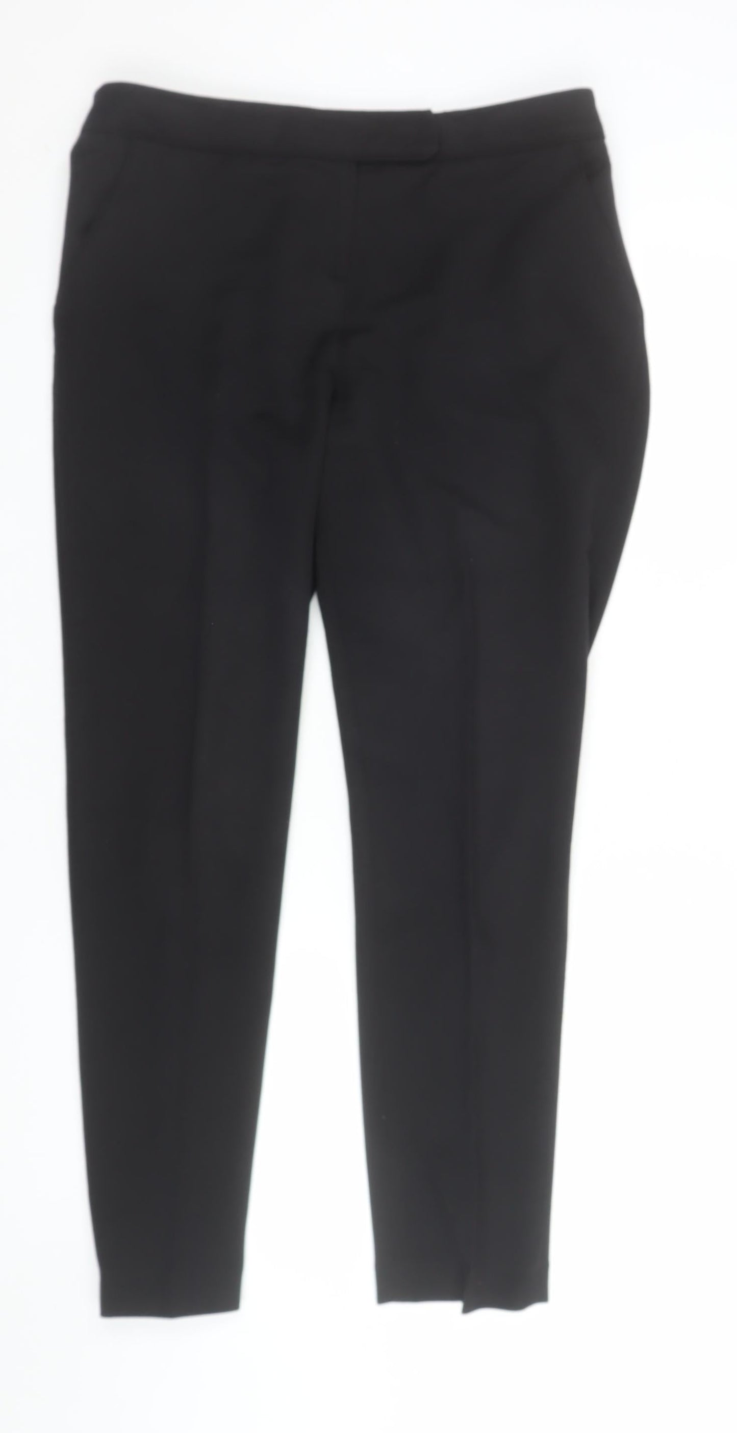 Wallis Women Black Slim Fit Tapered Trousers Size 12