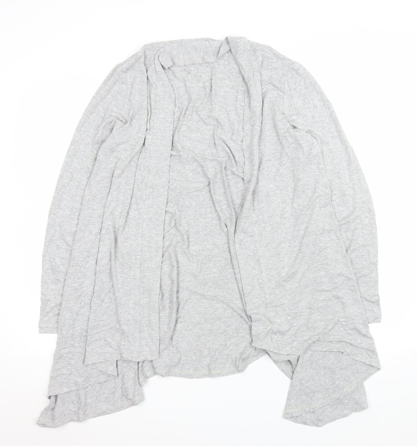 Christopher Fink Women Grey Long Sleeve Open Coatigan L