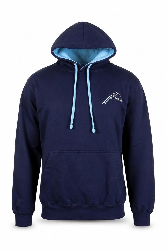 Just Hoods Men’s Blue Pullover Hoodie Small Fleece Cotton Blend