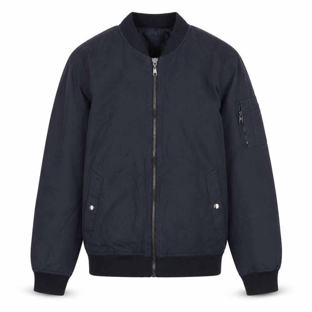 Jasper Conran Men’s Blue Bomber Jacket Size M 40in Cotton Nylon