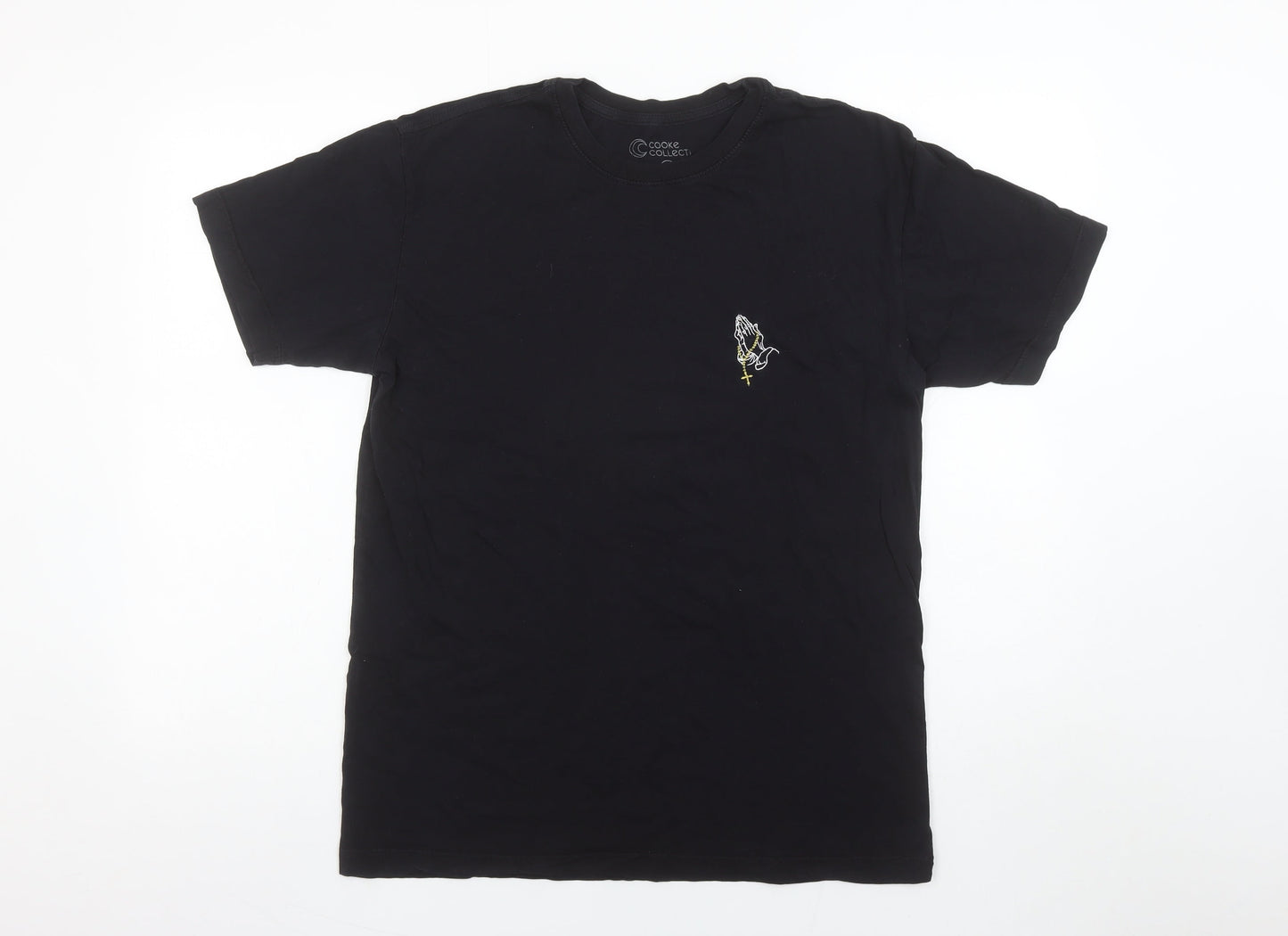 Cooke Collecti Men's Black Medium Cotton Graphic T-Shirt