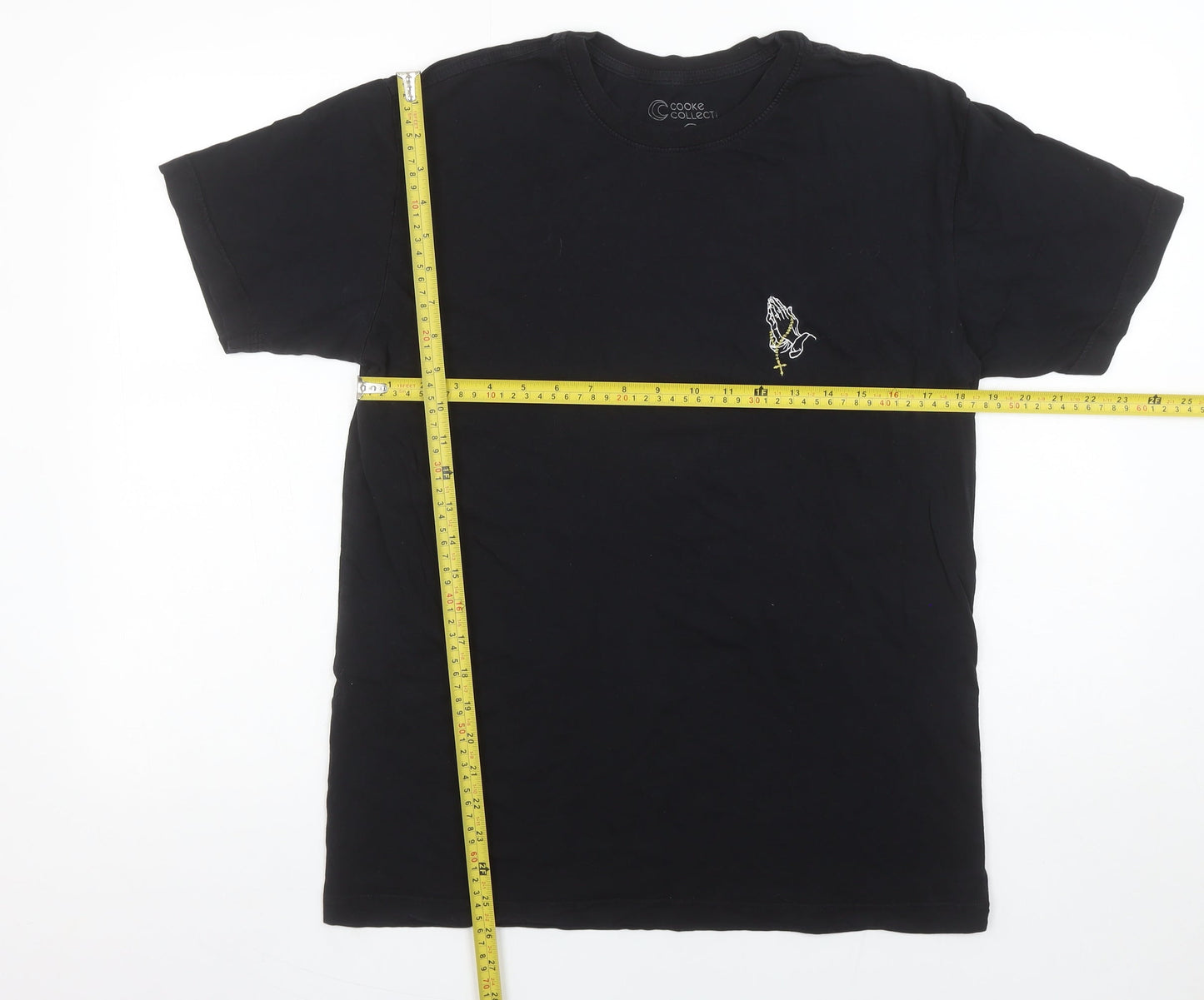 Cooke Collecti Men's Black Medium Cotton Graphic T-Shirt