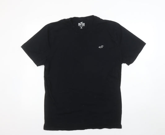 Hollister Men's Black Crew Neck Short Sleeve Cotton T-Shirt Size S
