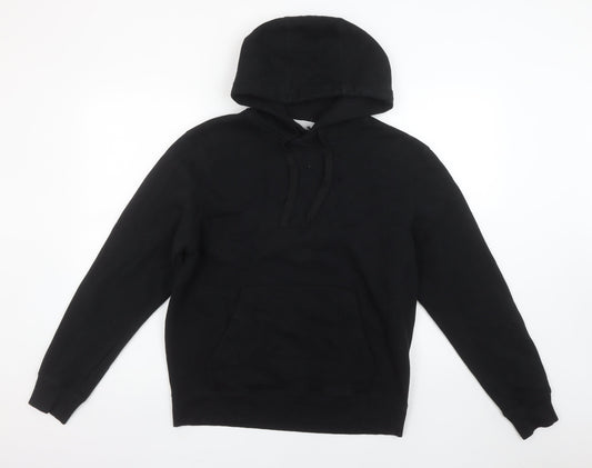 FILA Men’s Black Pullover Hoodie Size S Fleece Cotton Blend