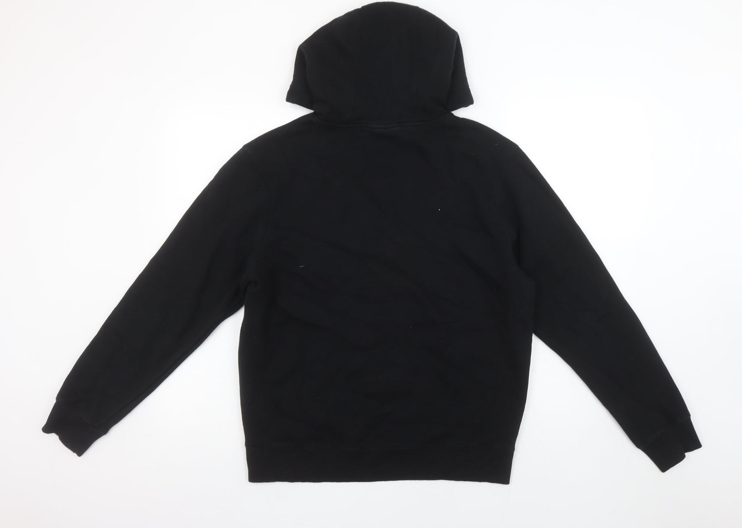 FILA Men’s Black Pullover Hoodie Size S Fleece Cotton Blend