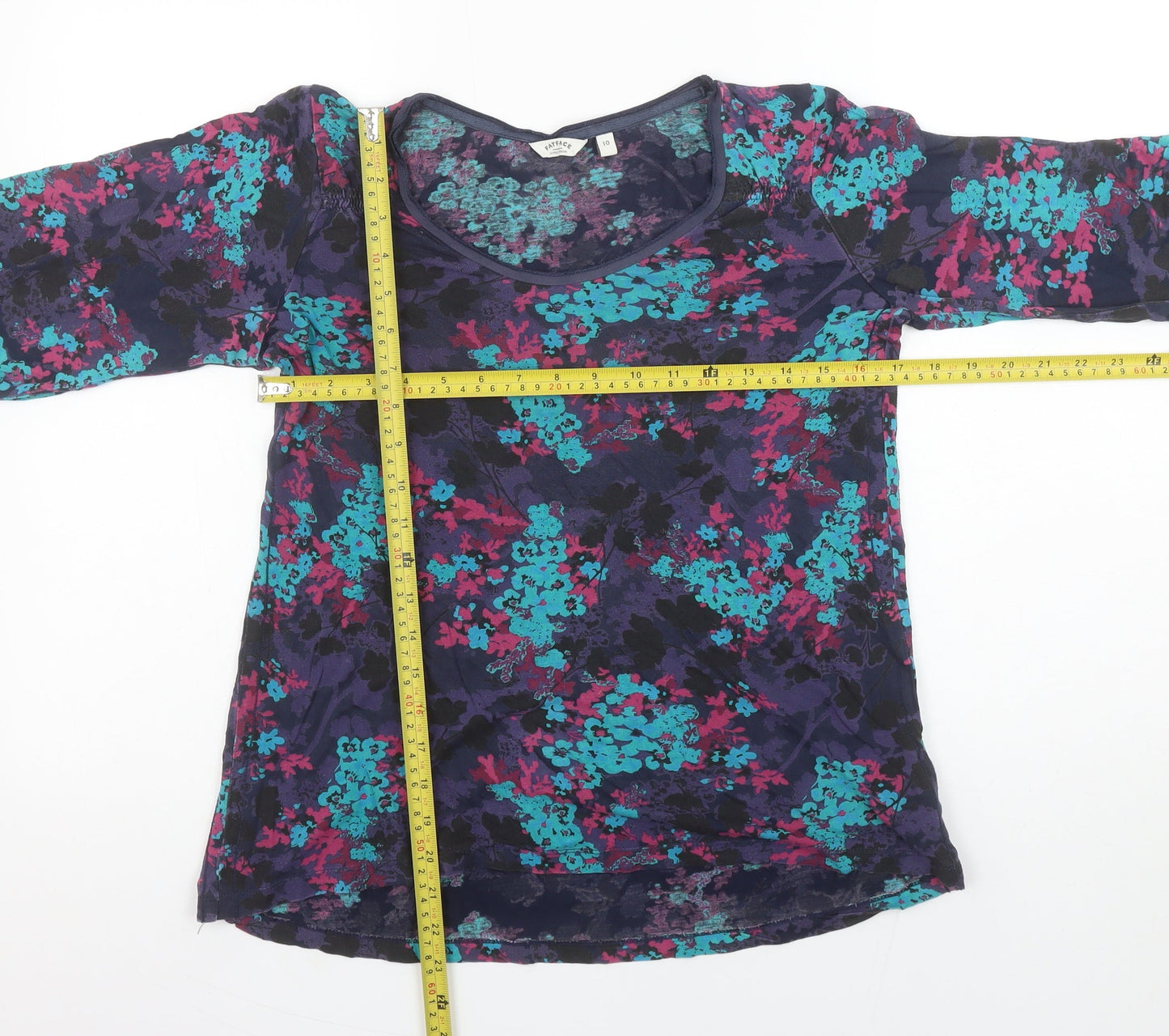 FatFace Women’s Multicoloured Floral Tunic Blouse Size 10