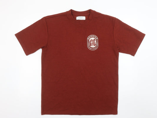Primark Men’s Brown Relaxed Fit Graphic City T-Shirt Size M