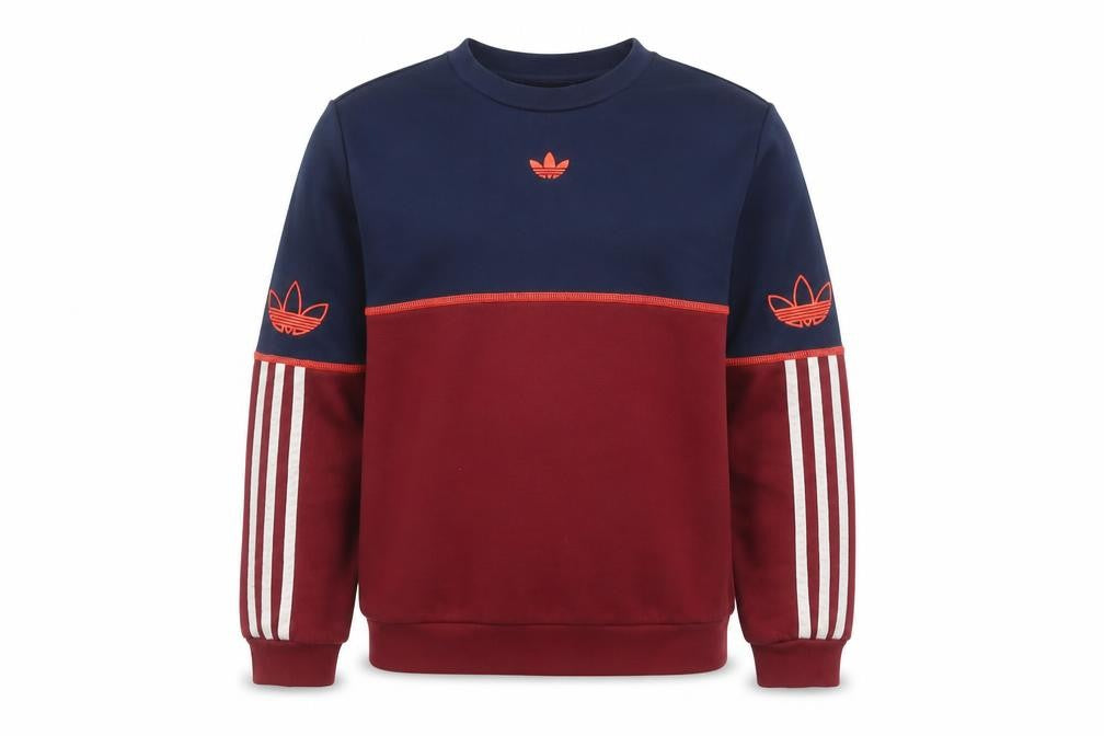Adidas Girls Multicoloured 11-12 Years Crew Neck Pullover Sweatshirt
