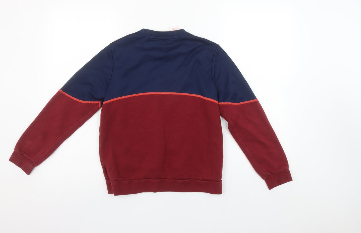 Adidas Girls Multicoloured 11-12 Years Crew Neck Pullover Sweatshirt
