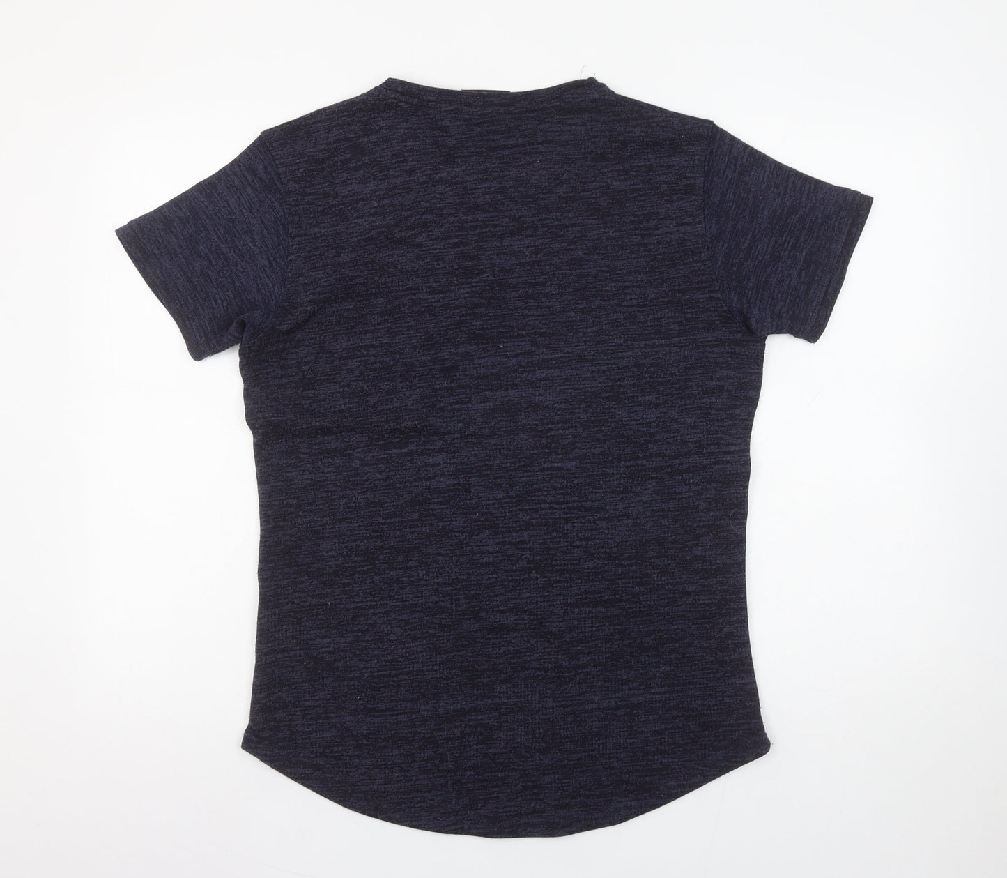 Gym King Men’s Blue Slim Fit Short Sleeve Crew Neck T-Shirt M