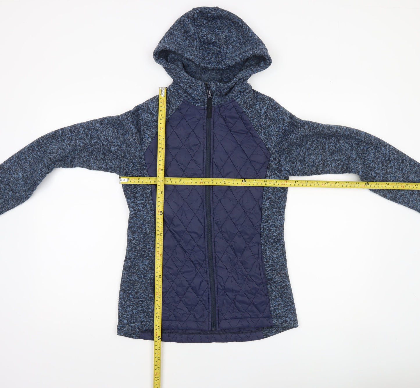 Mountain Warehouse Women's Blue Full Zip Quilted Hoodie UK 18