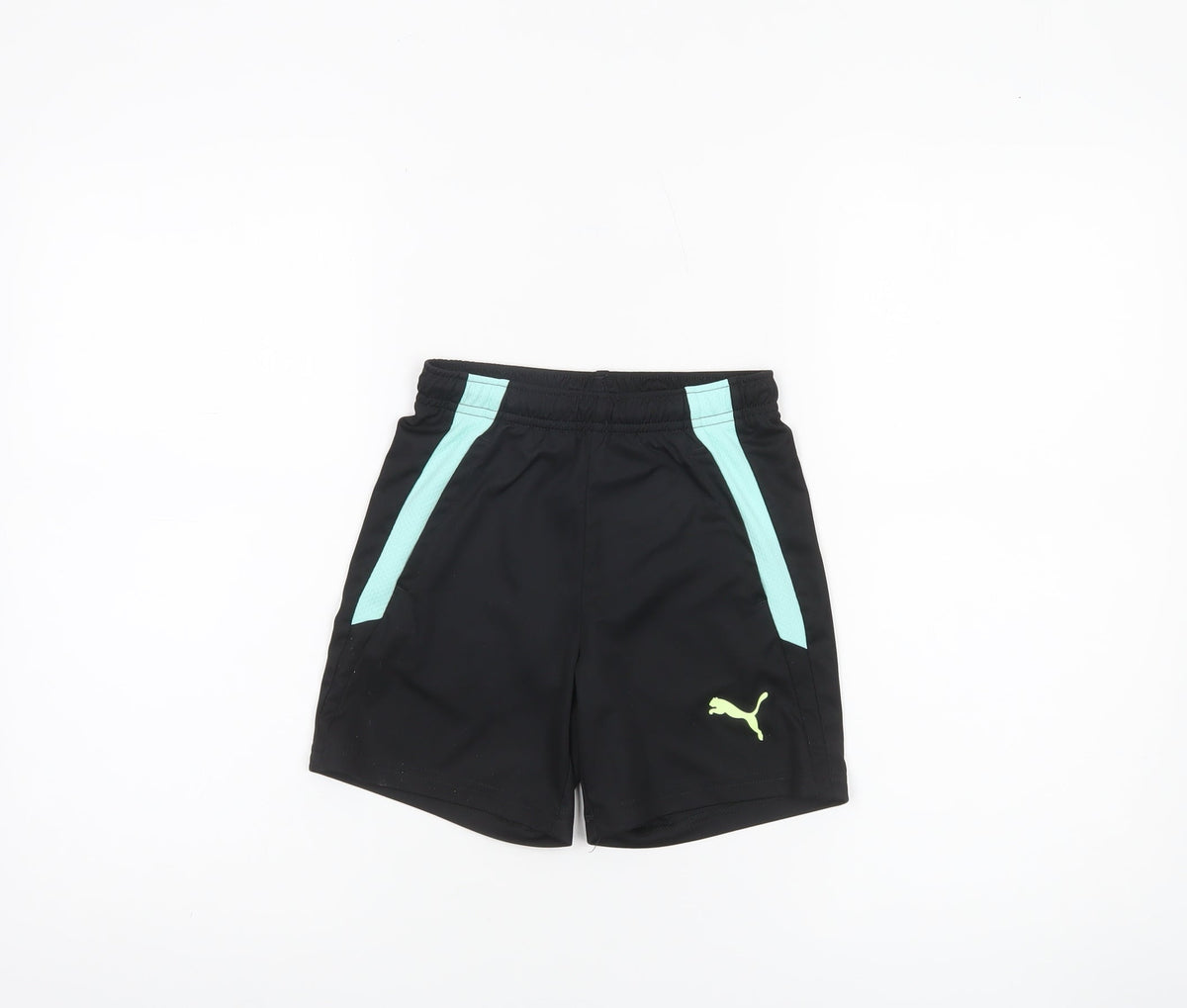 Puma Boys Black Athletic Activewear Shorts Size 7-8 Years Polyester