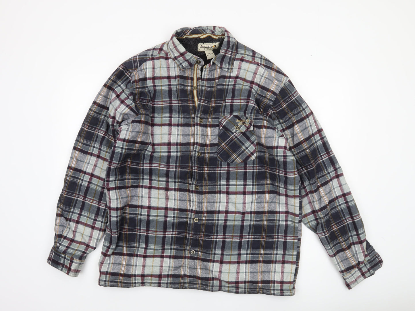 Regatta Men’s Multicoloured L Checked Lined Flannel Jacket
