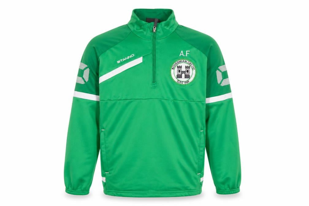 Stanno Boys Green 1/4 Zip Football Training Top 11-12 Years
