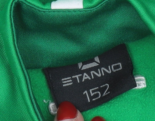 Stanno Boys Green 1/4 Zip Football Training Top 11-12 Years