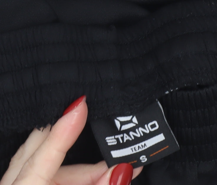Stanno Boys Black S Athletic Football Shorts Lightweight Polyester