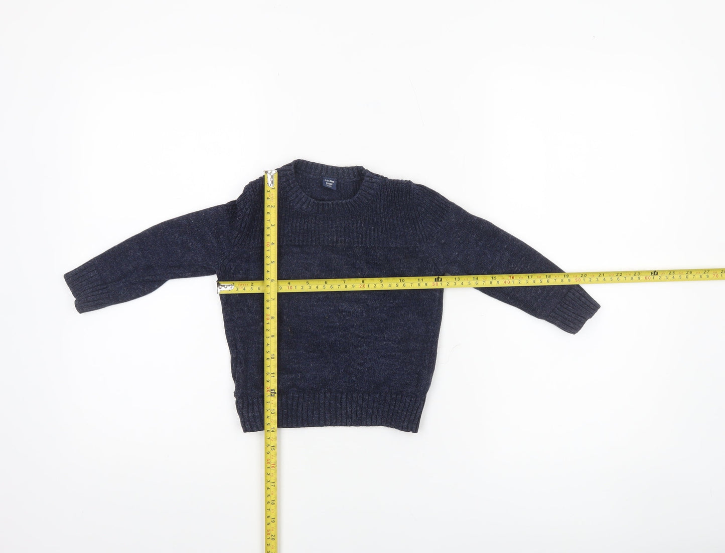 babyGap Boys Navy Blue Cotton Crew Neck Pullover Jumper 2 Years