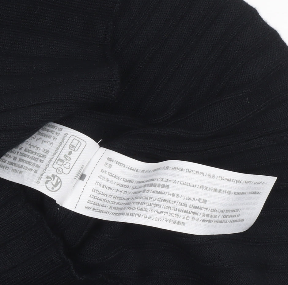 Abercrombie & Fitch Women’s Black Tall Bodycon Knit Dress Size M