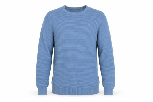 Marks & Spencer Men’s Blue Cotton Pullover Jumper L Tailored Fit