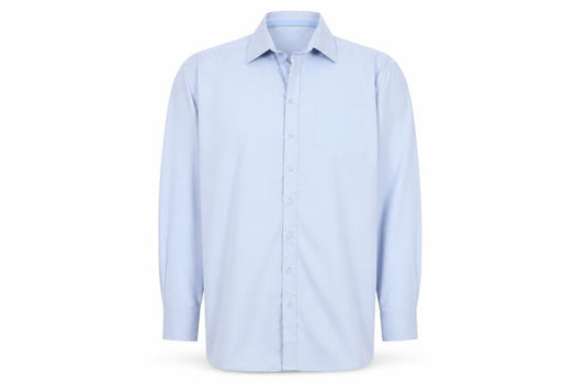 Jupiter Men's Blue Regular Fit Long Sleeve Cotton Formal Shirt XL