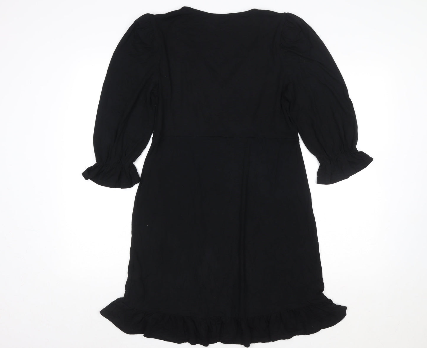 New Look Women’s Black A-Line Knee Length Dress Size 12
