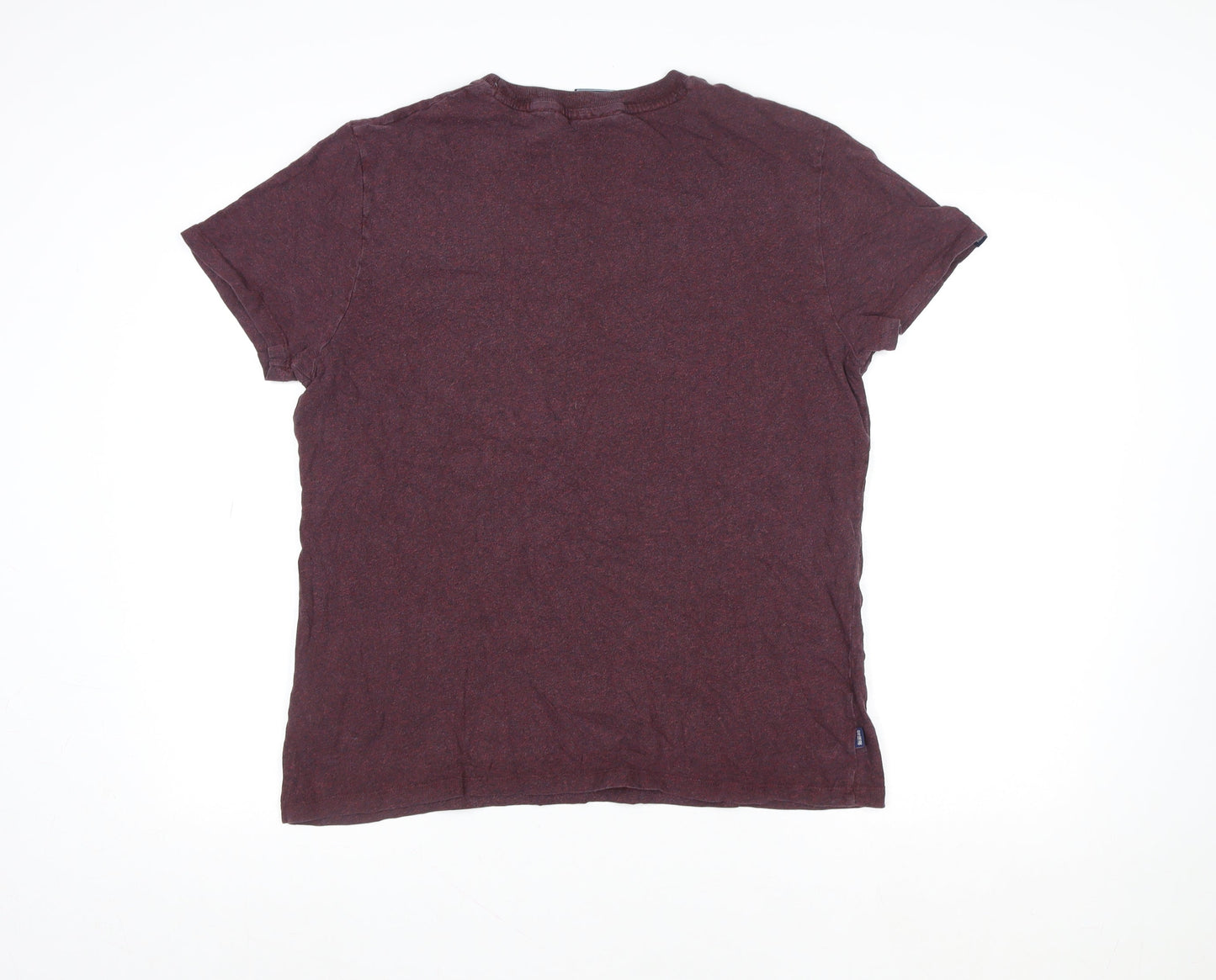 Superdry Men's XL Red Organic Cotton Crew Neck T-Shirt