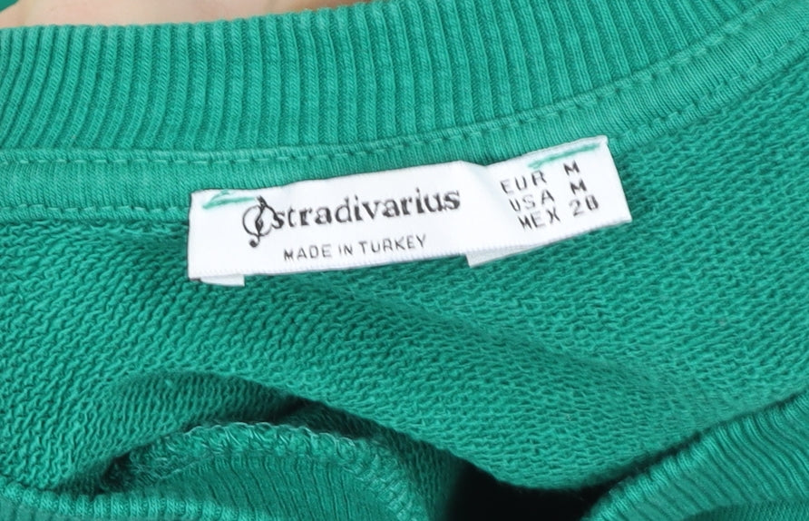Stradivarius Womens Green Palm Springs Sweatshirt Size 12
